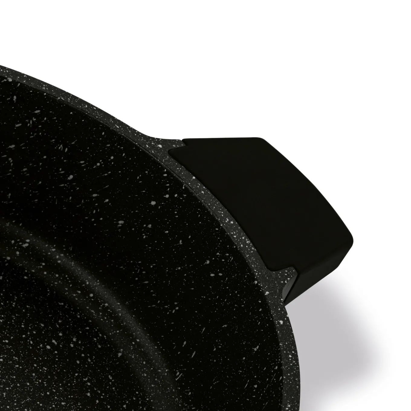 Patelnia na indukcję z pokrywką krótkie uchwyty Starke Pro Brick Marble 28 cm