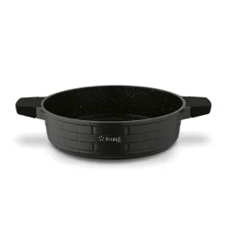 Patelnia na indukcję z pokrywką krótkie uchwyty Starke Pro Brick Marble 28 cm