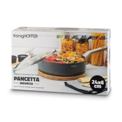 Patelnia na indukcję z pokrywką Konighoffer Pancetta 24 cm