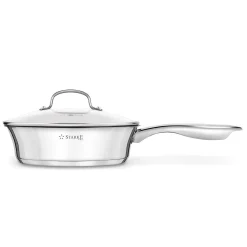 Patelnia nierdzewna non-stick na indukcję z pokrywką Starke Pro Sintesi 24 cm