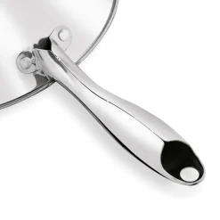 Patelnia nierdzewna non-stick na indukcję z pokrywką Starke Pro Sintesi 24 cm