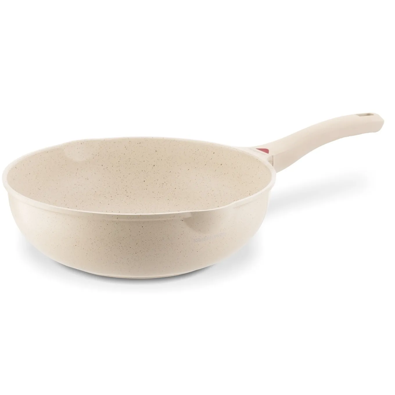 Patelnia WOK indukcyjna z pokrywką Konighoffer Creamy Marble 30 cm