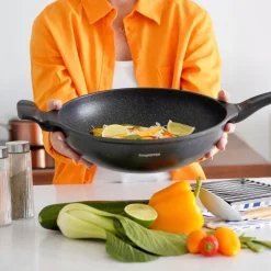 Patelnia WOK marmurkowa na indukcję Konighoffer Kenji 30 cm