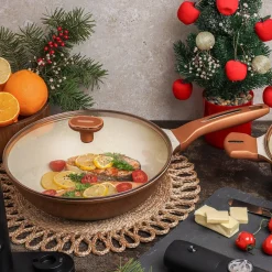 Patelnia WOK na indukcję Starke Pro Texture Copper 28 x 8 cm