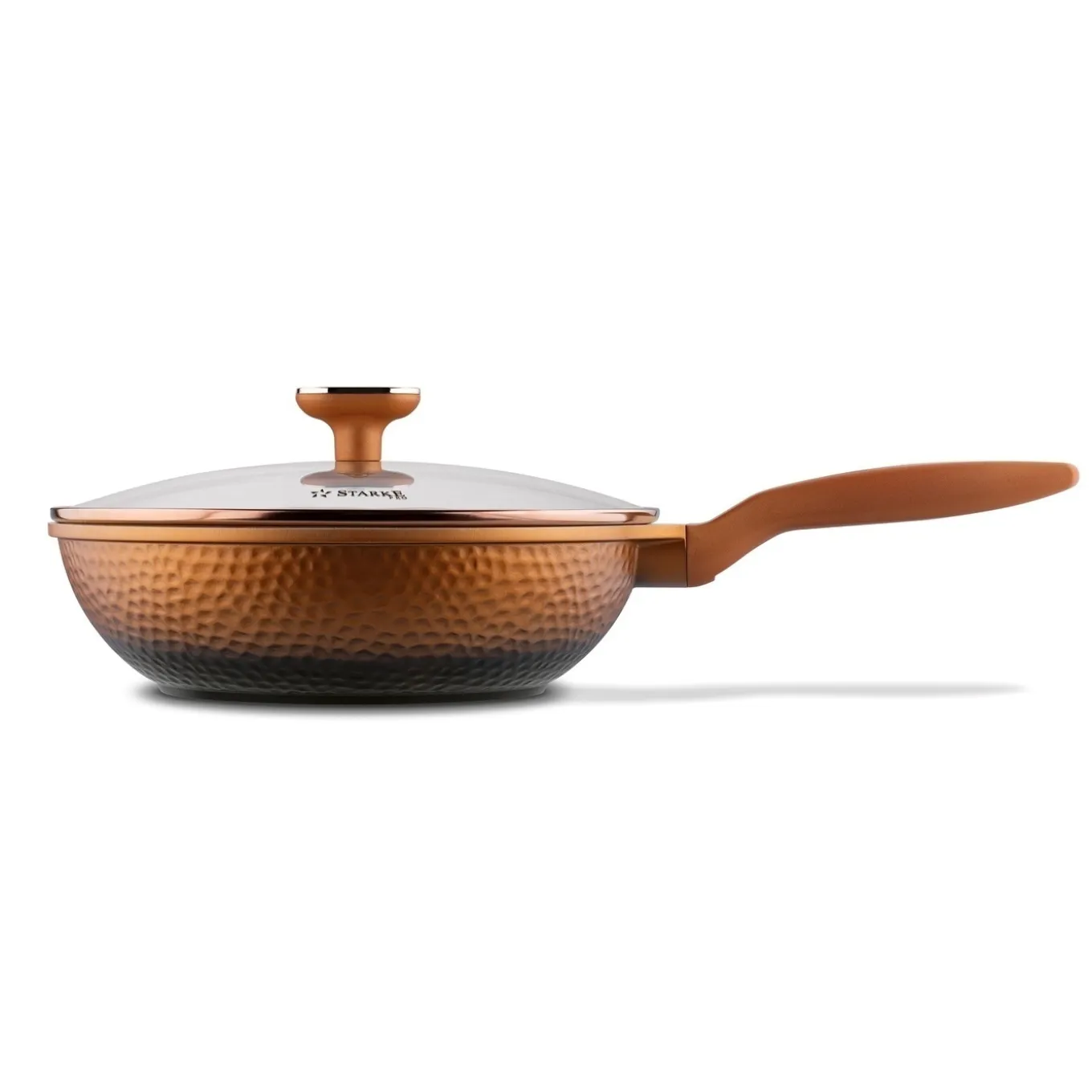 Patelnia WOK na indukcję Starke Pro Texture Copper 28 x 8 cm