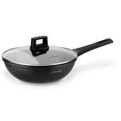 Patelnia WOK na indukcję z pokrywką Starke Pro Taylor Marble 28 cm