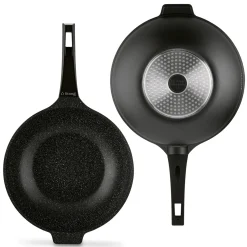 Patelnia WOK na indukcję z pokrywką Starke Pro Taylor Marble 32 cm