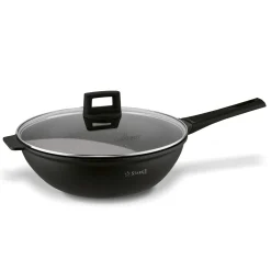 Patelnia WOK na indukcję z pokrywką Starke Pro Taylor Marble 32 cm