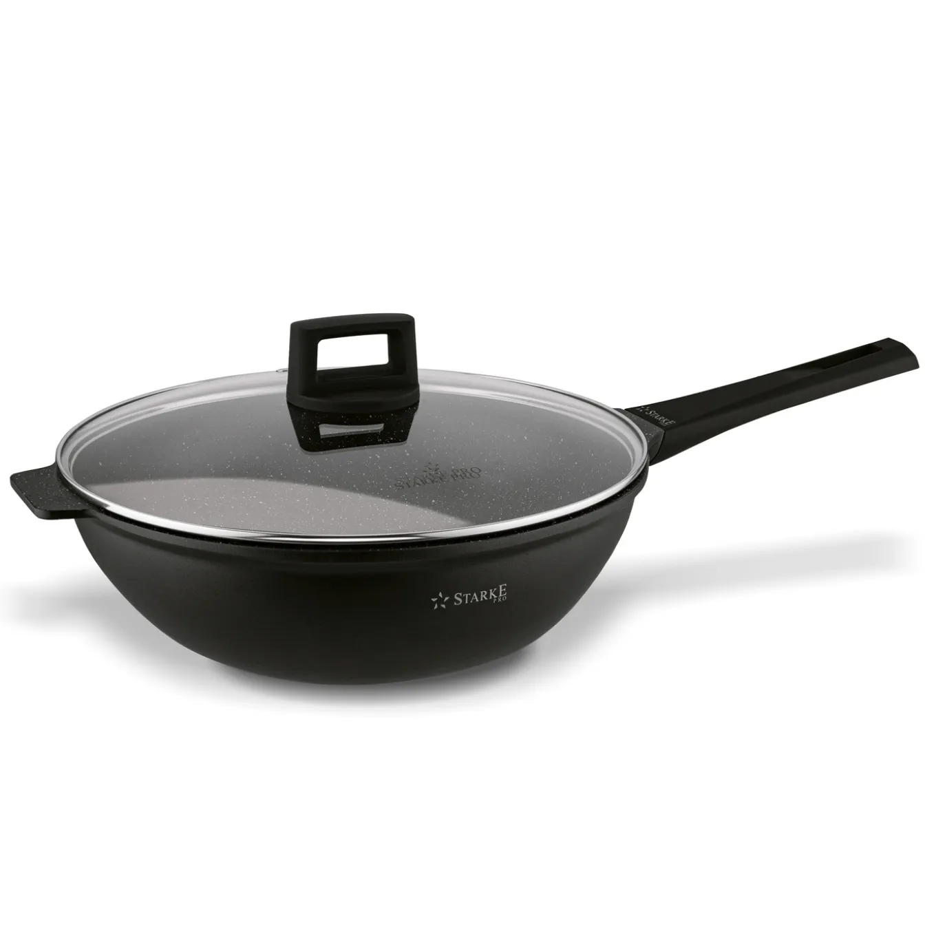 Patelnia WOK na indukcję z pokrywką Starke Pro Taylor Marble 32 cm