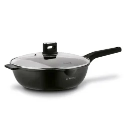 Patelnia WOK na indukcję z pokrywką Starke Pro Yasai 32 cm