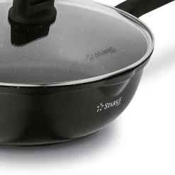 Patelnia WOK na indukcję z pokrywką Starke Pro Yasai 32 cm