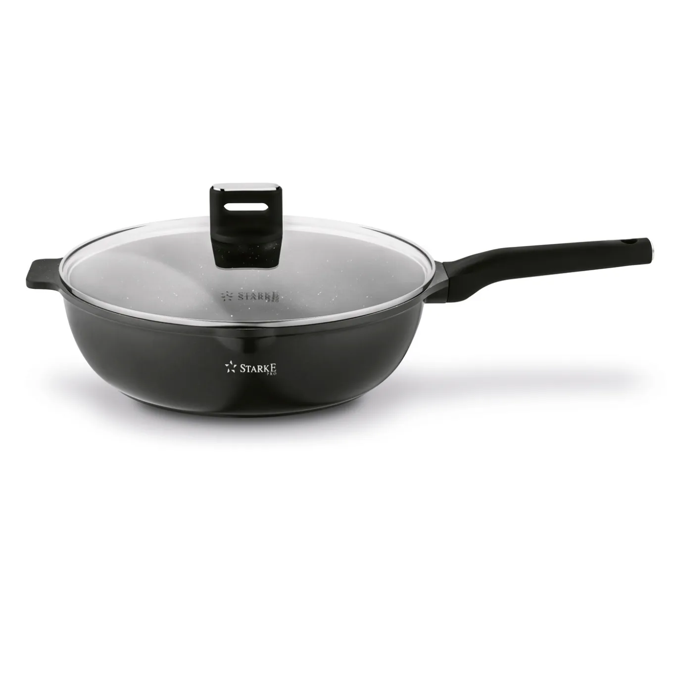 Patelnia WOK na indukcję z pokrywką Starke Pro Yasai 32 cm