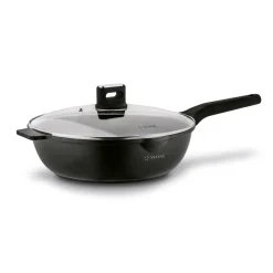 Patelnia WOK na indukcję z pokrywką Starke Pro Yasai 30 cm