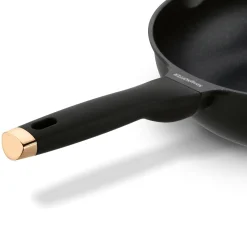 Patelnia WOK na indukcję z pokrywką Konighoffer Black Rose 30 cm
