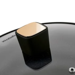 Patelnia WOK na indukcję z pokrywką Konighoffer Black Rose 30 cm