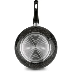 Patelnia WOK z pokrywką Tadar Marmara Black 30 x 8,5 cm