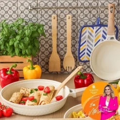 Patelnia z powłoką ceramiczną na indukcję Konighoffer Rosti 28 cm kremowa