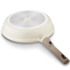 Patelnia z powłoką ceramiczną na indukcję Konighoffer Rosti 28 cm kremowa