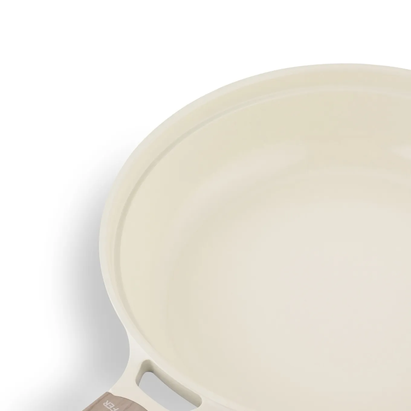 Patelnia z powłoką ceramiczną na indukcję Konighoffer Rosti 28 cm kremowa