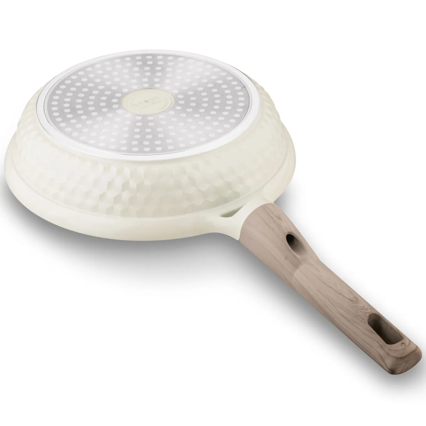 Patelnia z powłoką ceramiczną na indukcję Konighoffer Rosti 24 cm kremowa