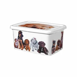 Pojemnik do przechowywania Great Plastic Urban Dogs 26,5 x 19,5 x 12,5 cm biały