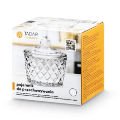 Pojemnik do przechowywania szklany z pokrywką Tadar Karo 250 ml