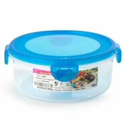 Pojemnik do przechowywania żywności okrągły Plastic Forte 700 ml mix kolorów