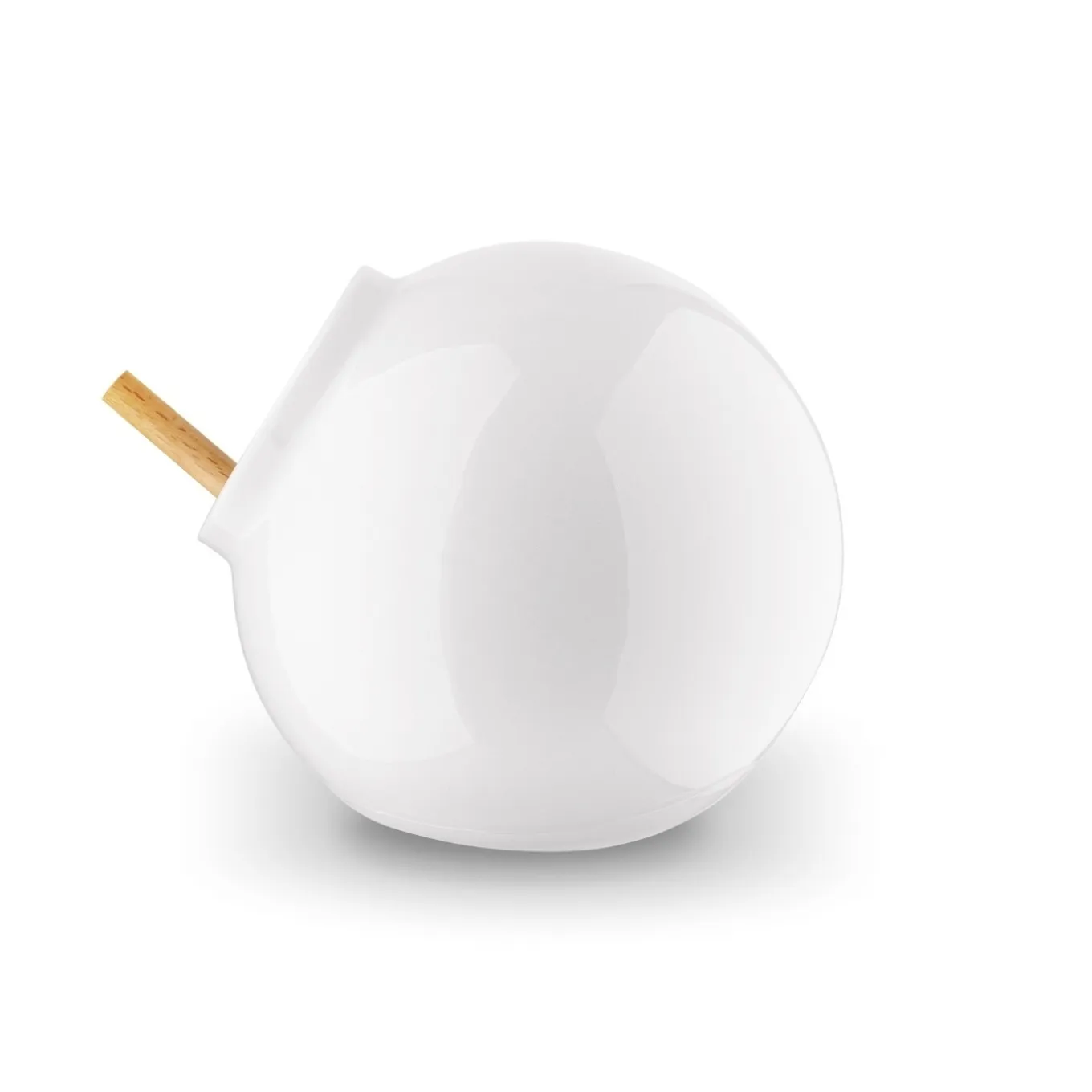 Pojemnik kuchenny z drewnianą łyżeczką Konighoffer Ceramic biały