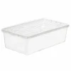 Pojemnik na buty damskie i męskie Plast Team 34 x 19 x 10 cm przezroczysty