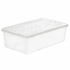 Pojemnik na buty damskie i męskie Plast Team 34 x 19 x 10 cm przezroczysty