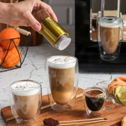 Pojemnik na przyprawy szklany Tadar Asha 150 ml złoty
