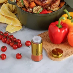 Pojemnik na przyprawy szklany Tadar Asha 150 ml złoty