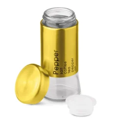 Pojemnik na przyprawy szklany Tadar Asha 150 ml złoty