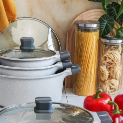 Pojemnik szklany z pokrywką na produkty sypkie Tadar Kimi 1300 ml