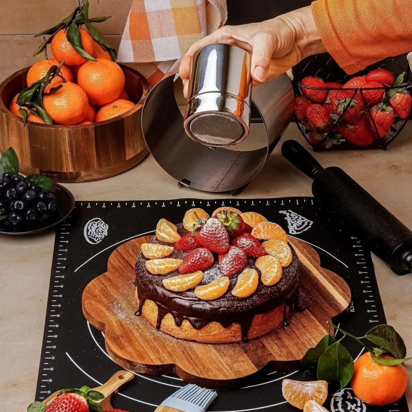 Pojemnik z sitkiem stalowy Tadar 300 ml