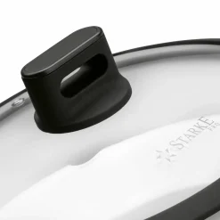 Pokrywka do garnków i patelni z silikonowym rantem Starke Pro 24 cm czarna