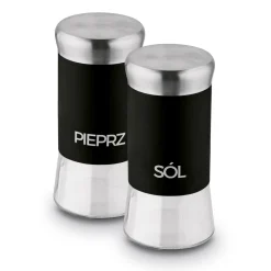 Przyprawniki kuchenne do soli i pieprzu Tadar 150 ml czarne