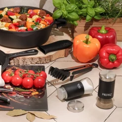 Przyprawniki kuchenne do soli i pieprzu Tadar 150 ml czarne