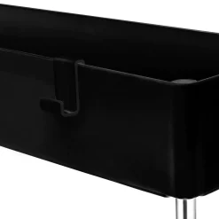 Regał na kółkach uniwersalny 3 poziomy Tadar 41 x 14 x 64 cm czarny