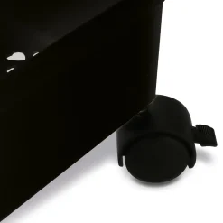 Regał na kółkach uniwersalny 3 poziomy Tadar 41 x 14 x 64 cm czarny