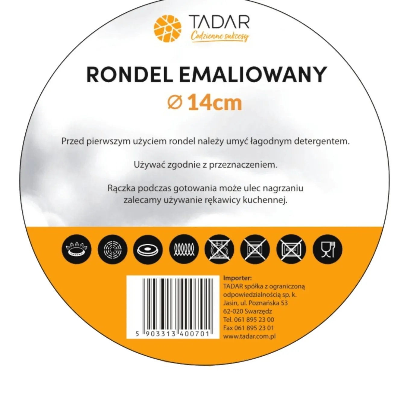 Rondel emaliowany Tadar Lawenda 850 ml