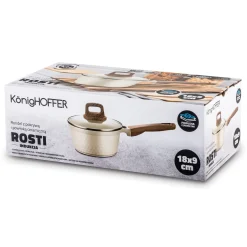 Rondel z powłoką ceramiczną na indukcję Konighoffer Rosti 18 cm 1,7 l kremowy