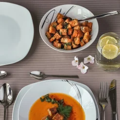 Salaterka porcelanowa na sałatkę Tadar Wstęga 17,5 cm