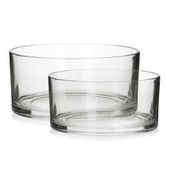 Salaterki szklane okrągłe Edwanex 11 cm 14 cm komplet 2 szt.
