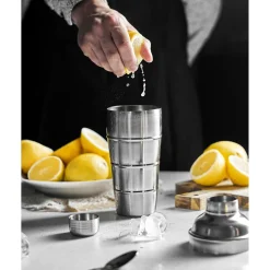 Shaker do drinków i koktajli Tadar Galeo 750 ml karbowany