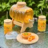 Słoik beczka z kranikiem i stojakiem Tadar Ananas 3 l