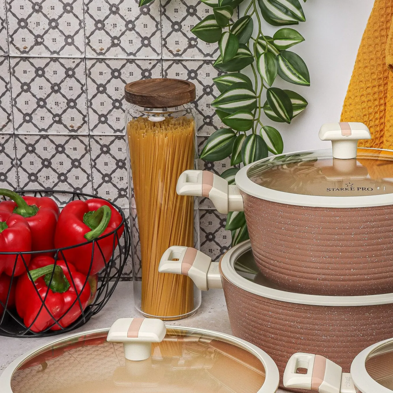 Słoiki borokrzemowe Tadar Akacja 350 ml 650 ml 950 ml 1250 ml 1550 ml