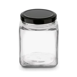 Słoiki szklane z metalową zakrętką Tadar Belo 300 ml 12 sztuk i 96 etykiet na przyprawy
