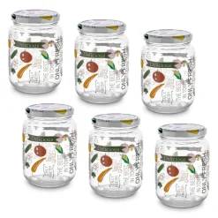 Słoiki szklane z metalową zakrętką Tadar Papryka 650 ml 6 sztuk