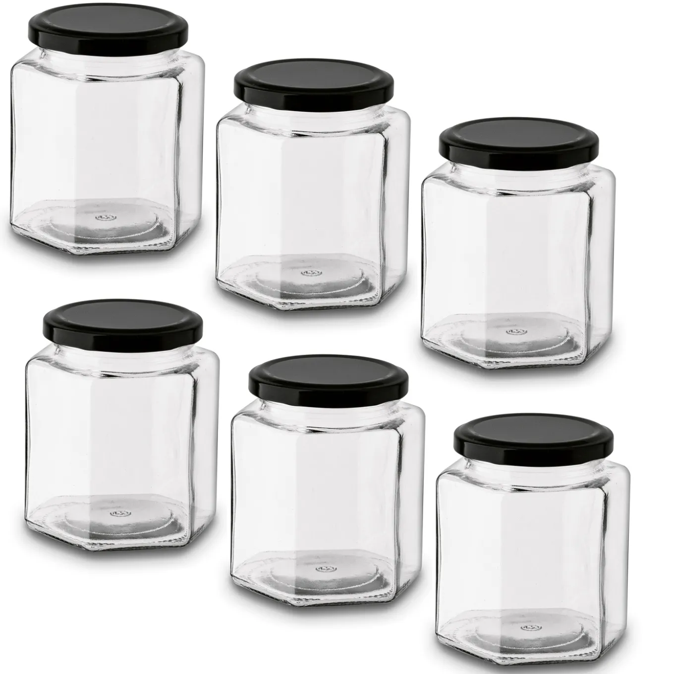 Słoiki szklane z metalową zakrętką Tadar Jawa 400 ml 6 sztuk
